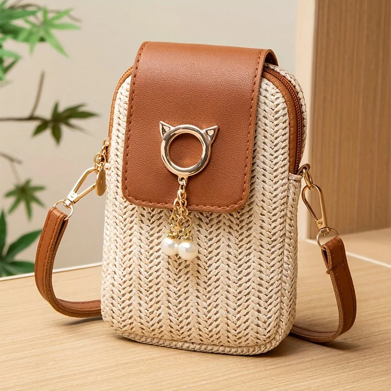 Casual Street Style Cute Mini Crossbody Phone Bag Suitable for Women Outing Party Vacation Suitable for People Over 15 Years Old