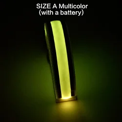 LED Rechargeable Reflective Armband for Night Sports - Enhanced Safety for Running and Cycling (Size A multicolor)