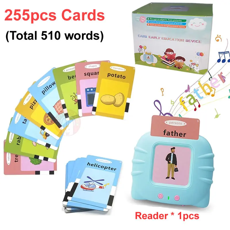 Palavras em Inglês Flash Card para Crianças, Folha de Respostas, Pergunta  Kids, Early Learning Educational Toy, Jogos Puzzles, 72 Grupos por Conjunto  - AliExpress