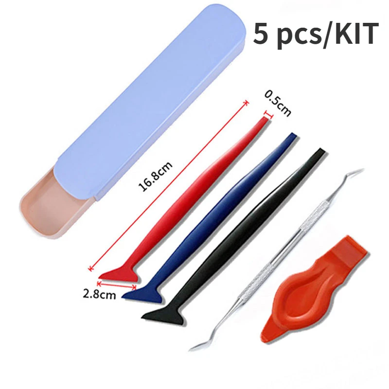 1/4/5pcs Car Vinyl Wrap Film Squeegee Scraper Edge-closing Detailing Tools for Automobile Film Sticking