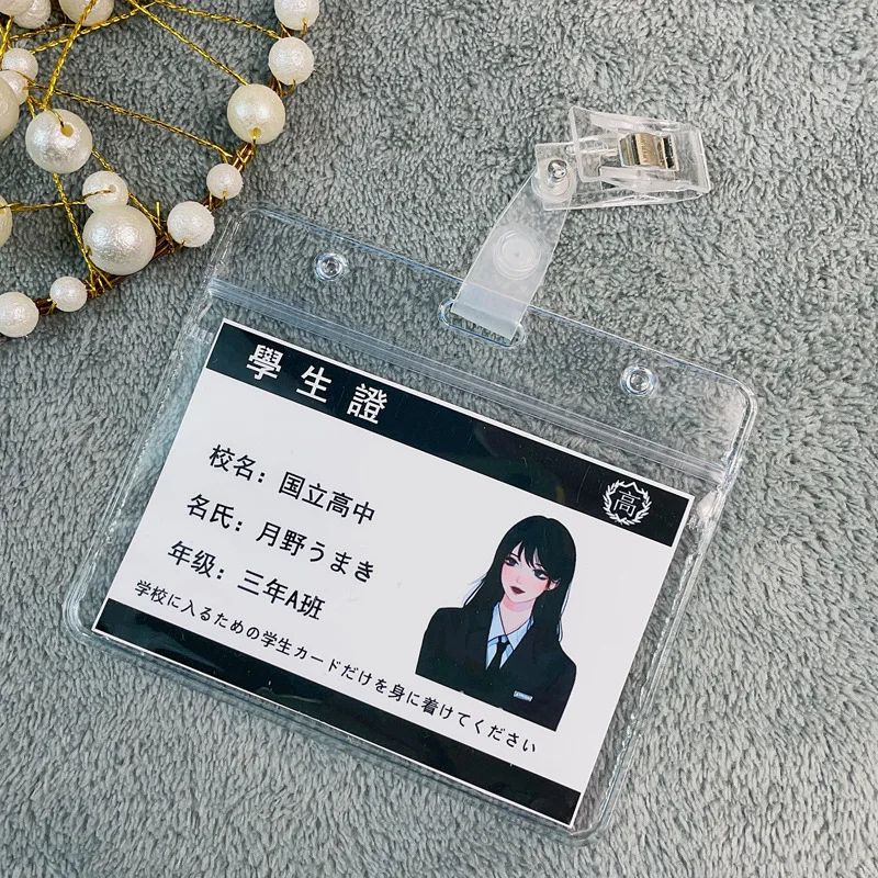 

Anime Cartoon Card Holders for Girls Cute Comic Character Card Covers Student ID/IC Cards Holder Bus Card Holder