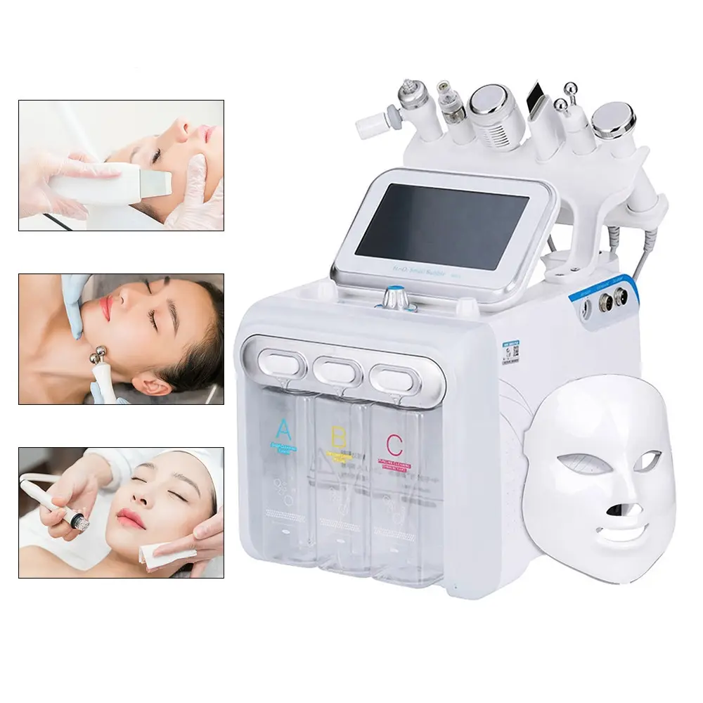 

Hot Selling 7 In 1 H2O2 Water Oxygen Jet Peel Hydra Beauty Skin Cleansing Hydra Dermabrasion Facial Machine Water Aqua Peeling