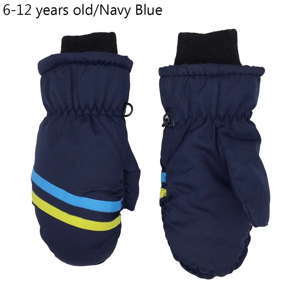 Waterproof Cotton Kids Ski Gloves for Winter Outdoor Activities