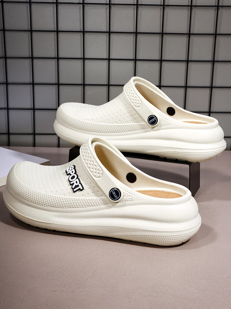 ثقب أحذية الرجال الصيف خفيفة الوزن إيفا الاتجاه المنزل الصنادل قباقيب أحذية الرجال باوتو النعال في الهواء الطلق الصنادل المريحة حجم 39-45