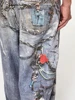 3D Printed Trouser Chain Loose Washed Digital Graffiti Keychain Printed Jeans Men Luxury Jeans 2