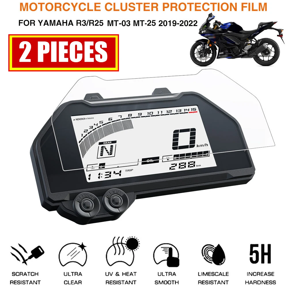 Motorcycle Cluster Scratch Protection Film Speedometer Screen Sticker for Yamaha YZF R3 R25 MT 03 25 MT03 MT25