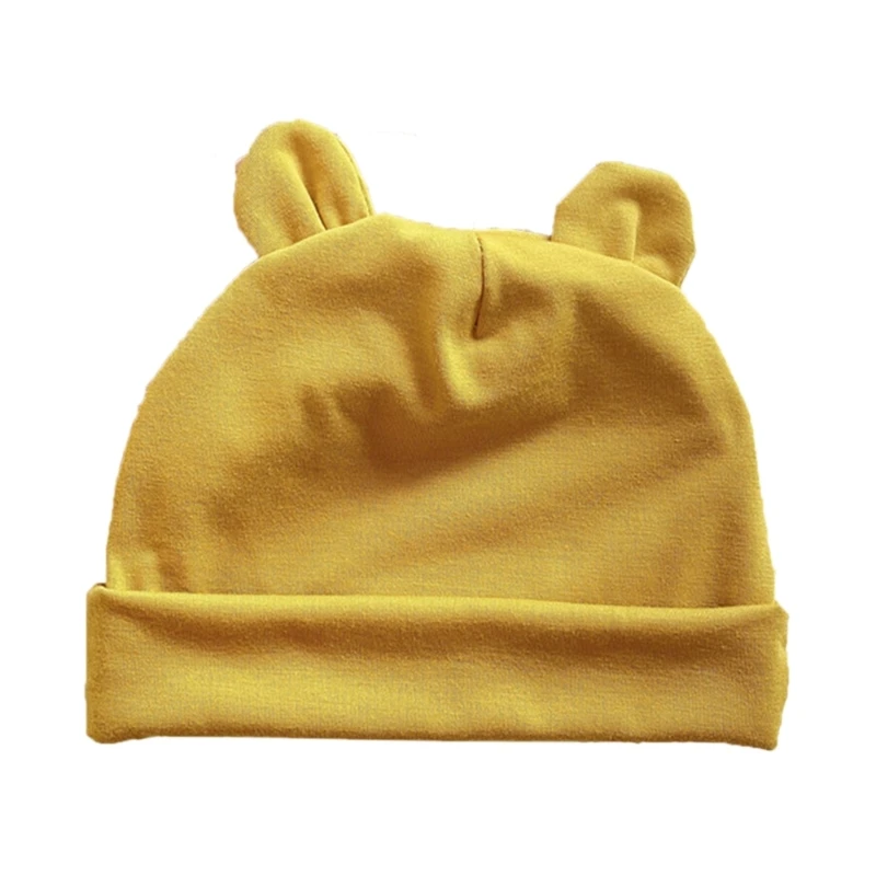

Upgraded Newborn Baby Hat Bear Ears Infant Cap Baby Boy Girl Toddler Hats Infant Beanie Cap for Spring Autumn Durable