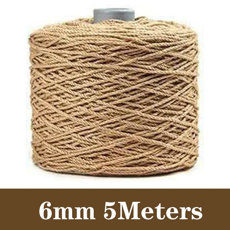 1/2/3/6/8/10mm Macrame Cord Rope String Natural Cotton Macrame Twisted Twine Braided Crafts Handwork DIY Home Textile Decoration 