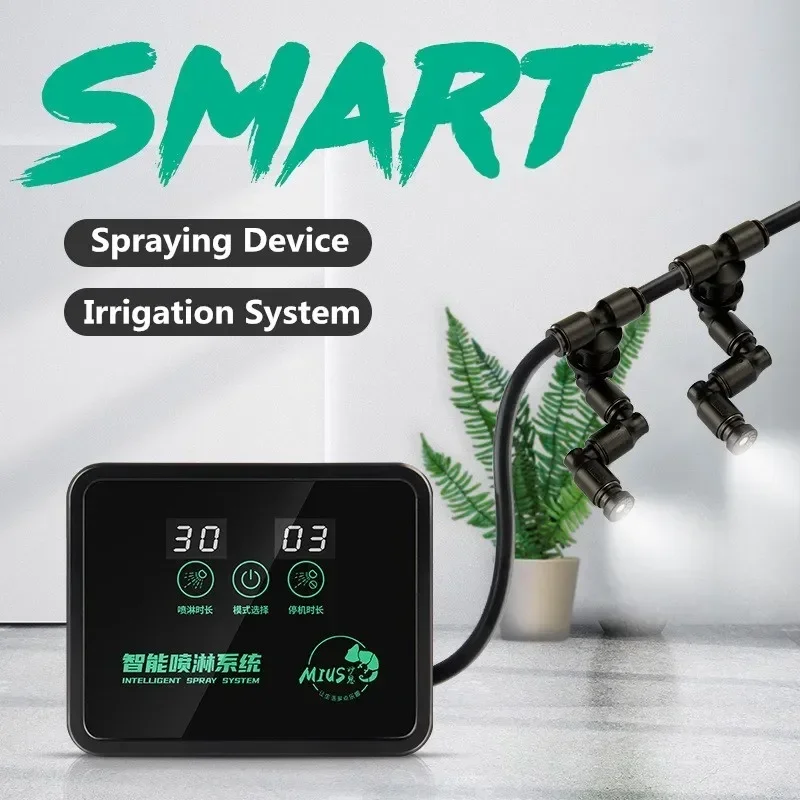 

Reptile Intelligent Spray System Fogger Terrarium Humidifier Electronic Timer Automatic Mist Rain Forest Kit Control Sprinkler