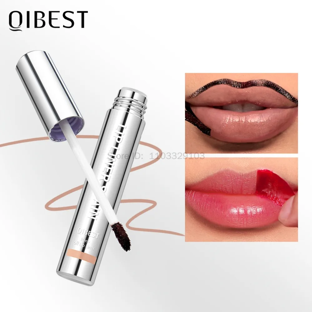 4 Color Peel Off Lip Liner Tattoo Waterproof Long Lasting Matte Non-Stick Fading Lip Tint Sexy Red Contour Lips Make Up Cosmetic