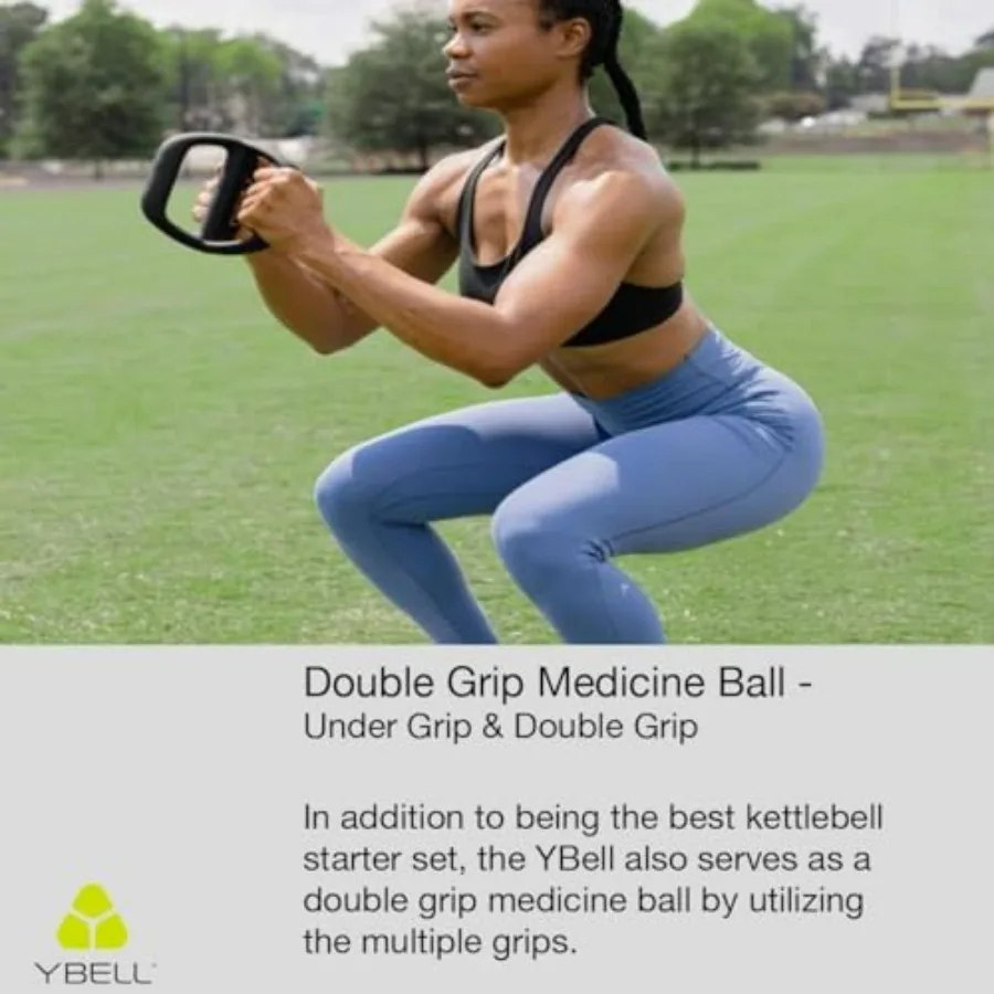 5.5 LBS Arc Series 3-in-1 Kettlebell, Dumbbell and Push Up Bar Workout Equipment | Non-slip, Non-rust, Neoprene Coated | Perfect