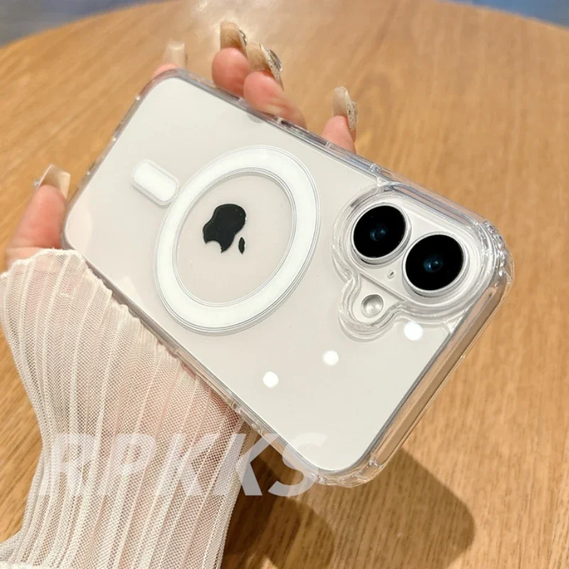 Luxury Wireless Charging Case with MagSafe Magnetic Shockproof Protection