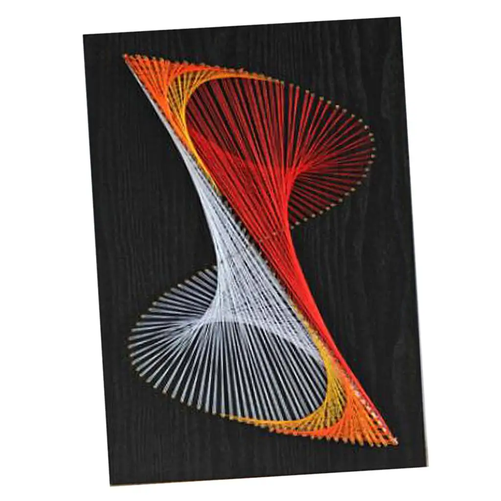Creative Craft Supplies Geometric String Art Crafts DIY Winding Nail Painting Kit Handmade Material Package for Adult Crafts