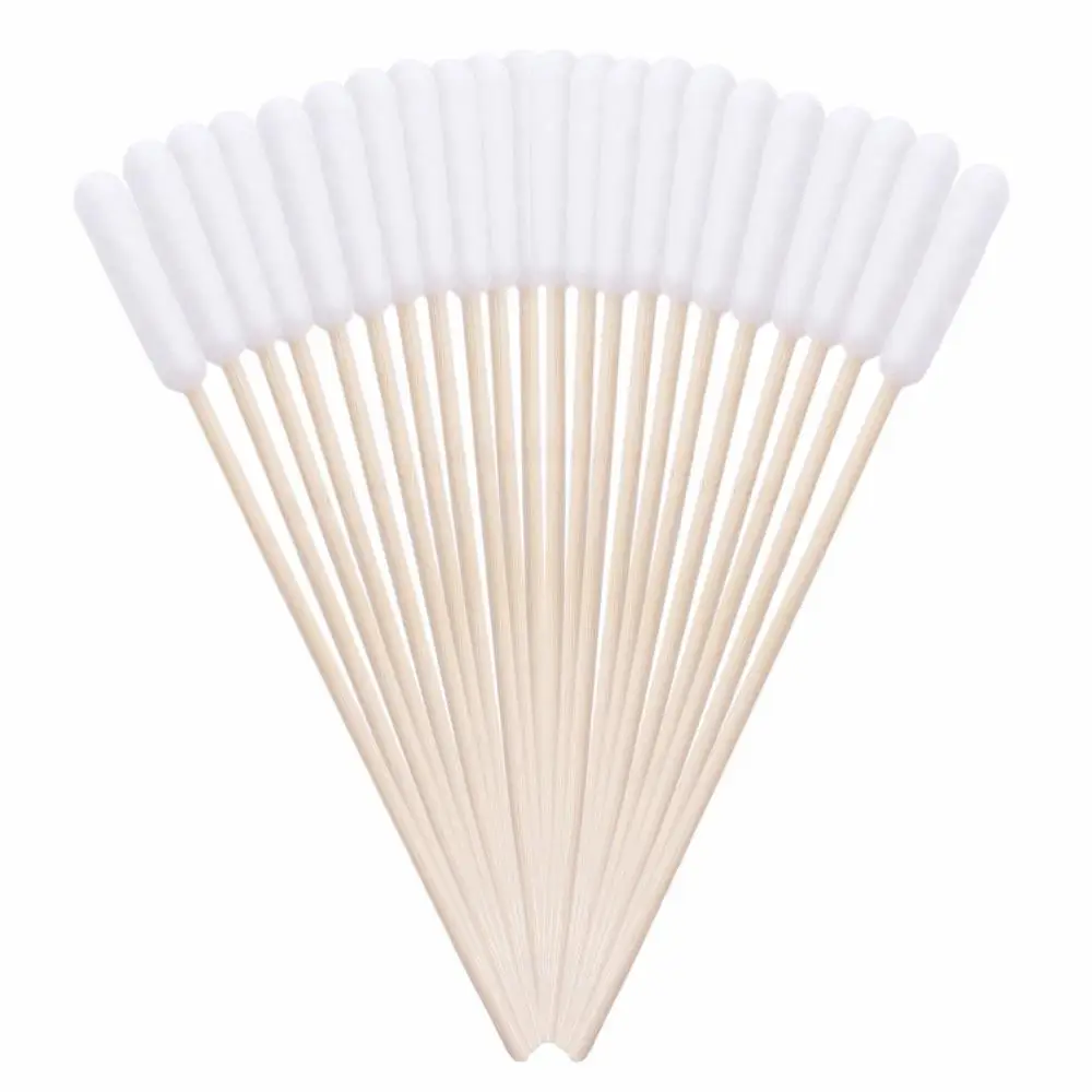 50pcs 15cm Pet Cotton Swabs Disposable Dirt Removal Cotton Swabs Dog Buds Single-head Dog Wash Ear Stick for Cats Puppy