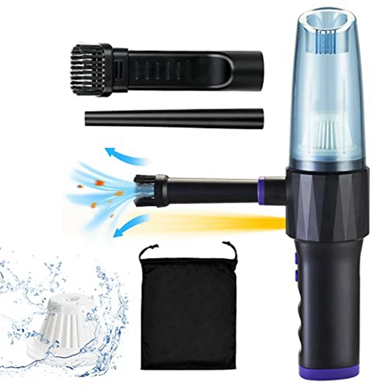 

Cordless Air Duster, 35000 RPM Electric Air Kit With LED Light, For Computer Keyboard Cleaning, Compressed Air Duster