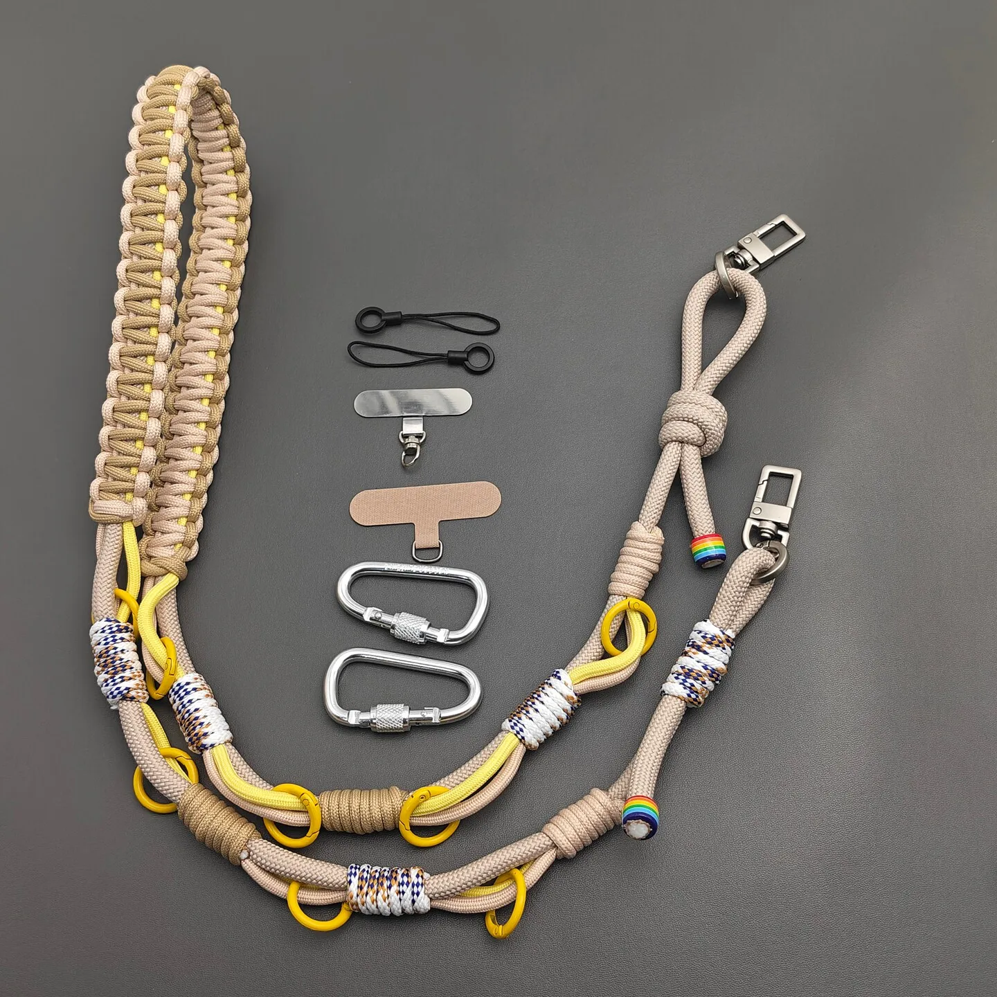 Hand-braided Adjustable Repalcement Bag Strap Multi-purpose Anti-lost Camera Phone Lanyard Crossbody Shoulder Strap Accessories