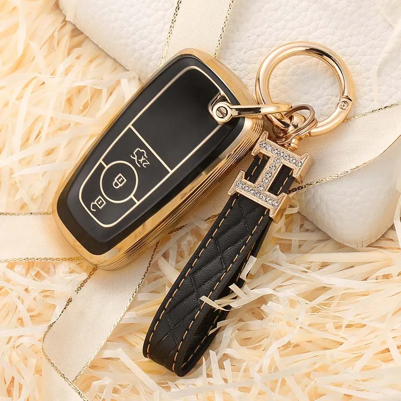 Copertura della cassa chiave a distanza dell'automobile di TPU per Ford Fusion Edge Mustang Explorer F150 F250 F350 Ecosport Protector Holder Shell Fob Keyless - S8d70d4294d87409fad8ccc4750c4ee2aI