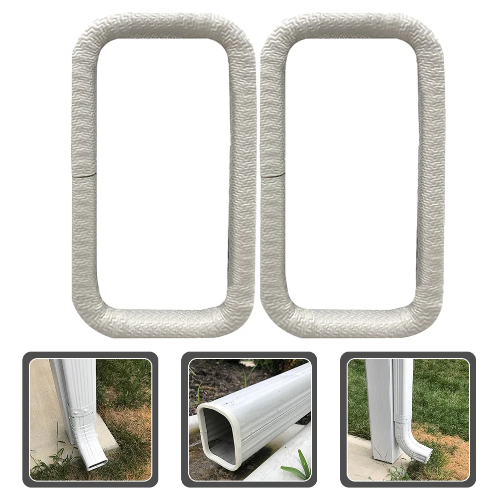 2 Pcs Drain Nozzle Sleeve Gutter Downspout Protection Home Cap Caps for Pets Pipe Safety