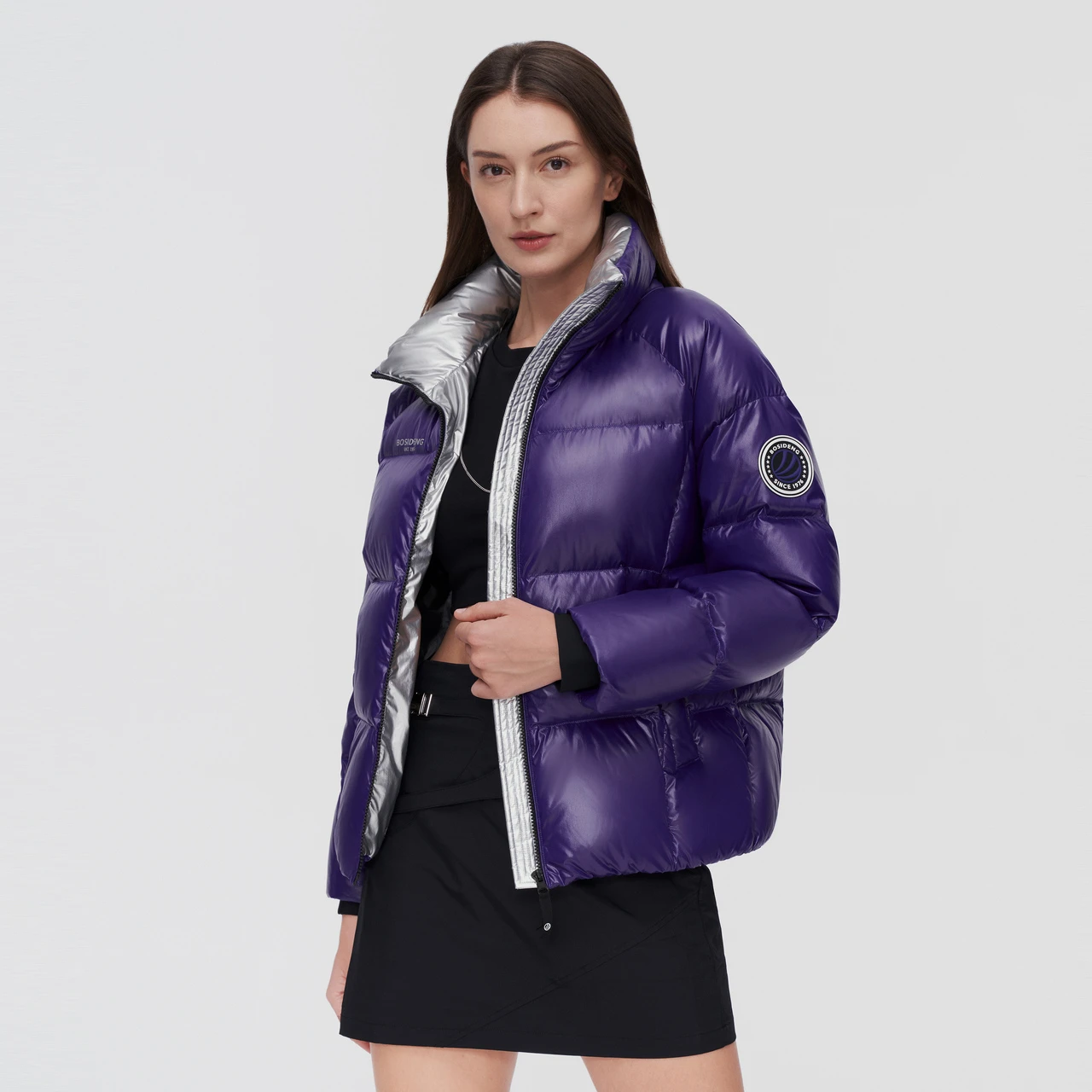 BOSIDENG Chaqueta de plumas de ganso abrigo ligero y cálido, chaqueta acolchada negra, prendas de vestir holgadas y cálidas la moda, B10143108|Abrigos de plumón| - AliExpress