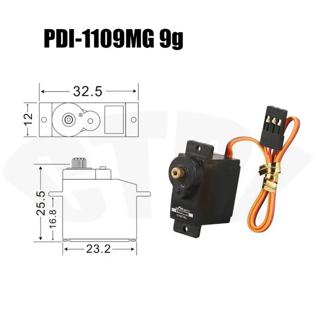 Jx Servo PDI1181MG 17g PS1109MG 9g 2.5KG Metal Gear Steering Gear
