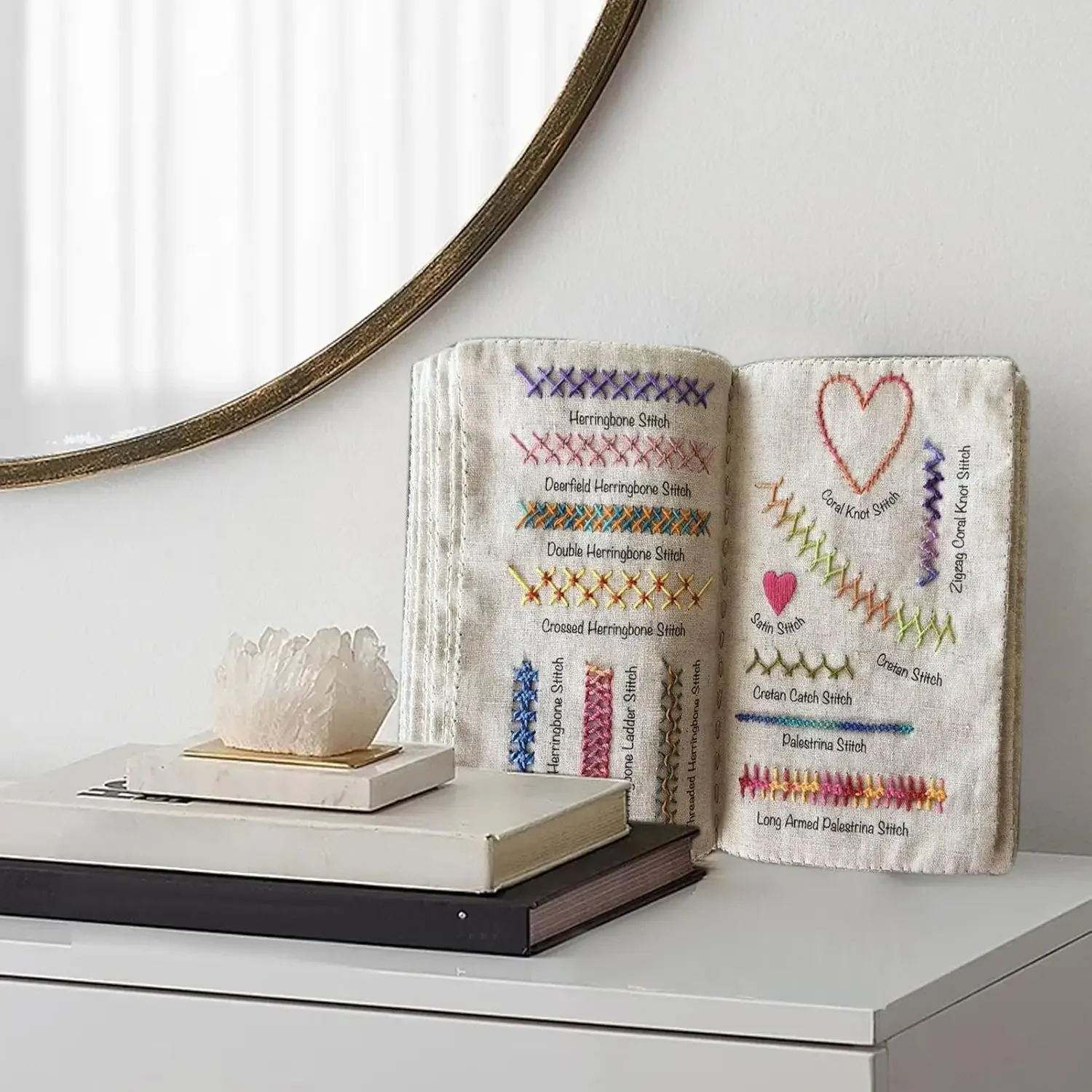 Sewing Book Enthusiasts & Beginners Embroidery Instructions Book for DIY Sewing Kit Creative Embroidery Stitches Book embroidery book