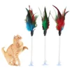 Pet Cat Toy Stick Feather Rod Mouse Toy with Mini Bell Cat Catcher Teaser Cat Toys Interactive Pet Products for Cats 2