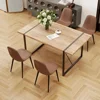 Dining Table Set for 4, 31"D X 55"W X 30"，HIdeal for Kitchen Dining Room,Durable & Sturdy ,Modern 55'' Wood Dining Table 3