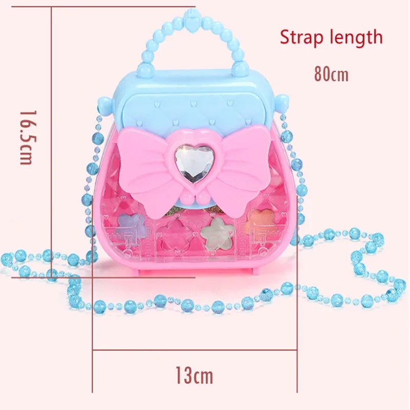 Girls Makeup Tools Set Pretend Play Kit Toys Simulation Lipstick Eye Shadow Blush for Kids Cosplay Christmas Birthday Happy Gift