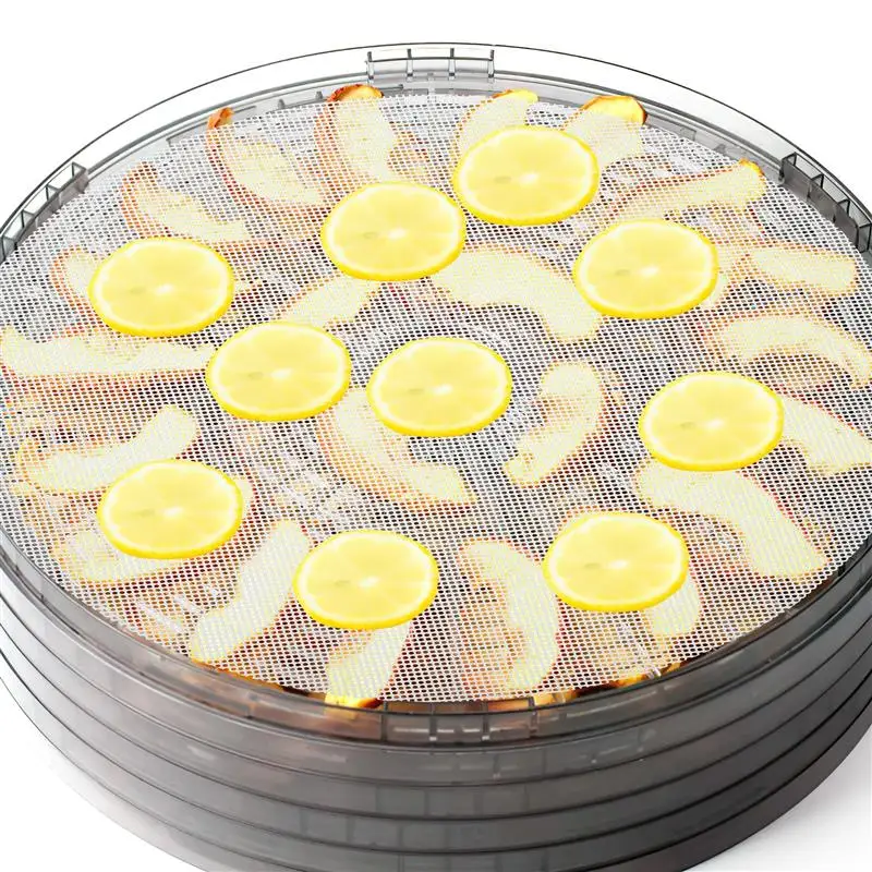3pcs food Dehydrator Sheets Food Dehydrator Pads Fruit Dryer Liner Round Dryer Silicone Mats Fruit Drying Mesh Pad Liner 33cm