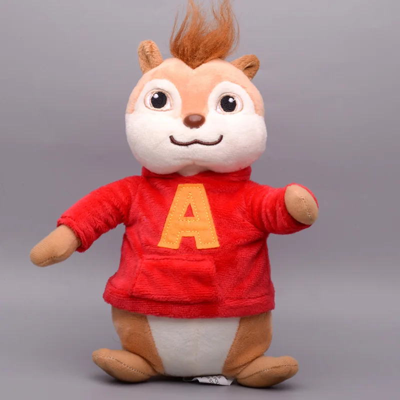 Alvin and the Chipmunks Plush Toys Kawaii Fluffy Squirrel Simon