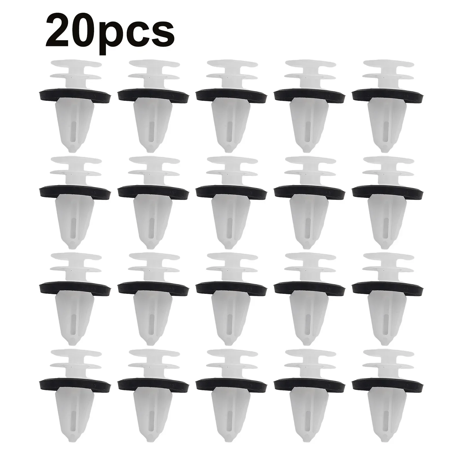 

20Pcs Durable Clip Door Trim Panel White Nylon Clips Auto Fastener Clips Fit For Tesla/ For-Ford 102540100A W713297-S300