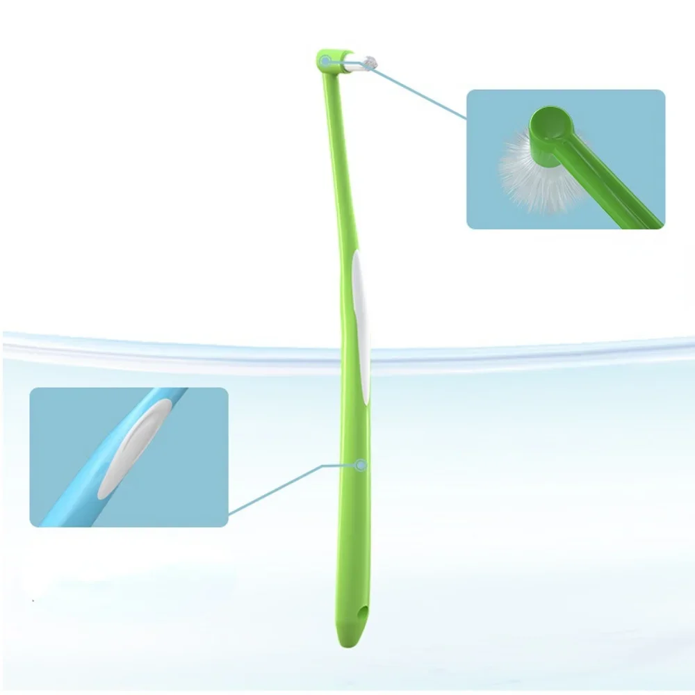 Soft Toothbrush Orthodontic Interdental Brush Single-Beam Soft Teeth Cleaning Toothbrush Oral Care Tool Small Head Soft Hair Implant Adult