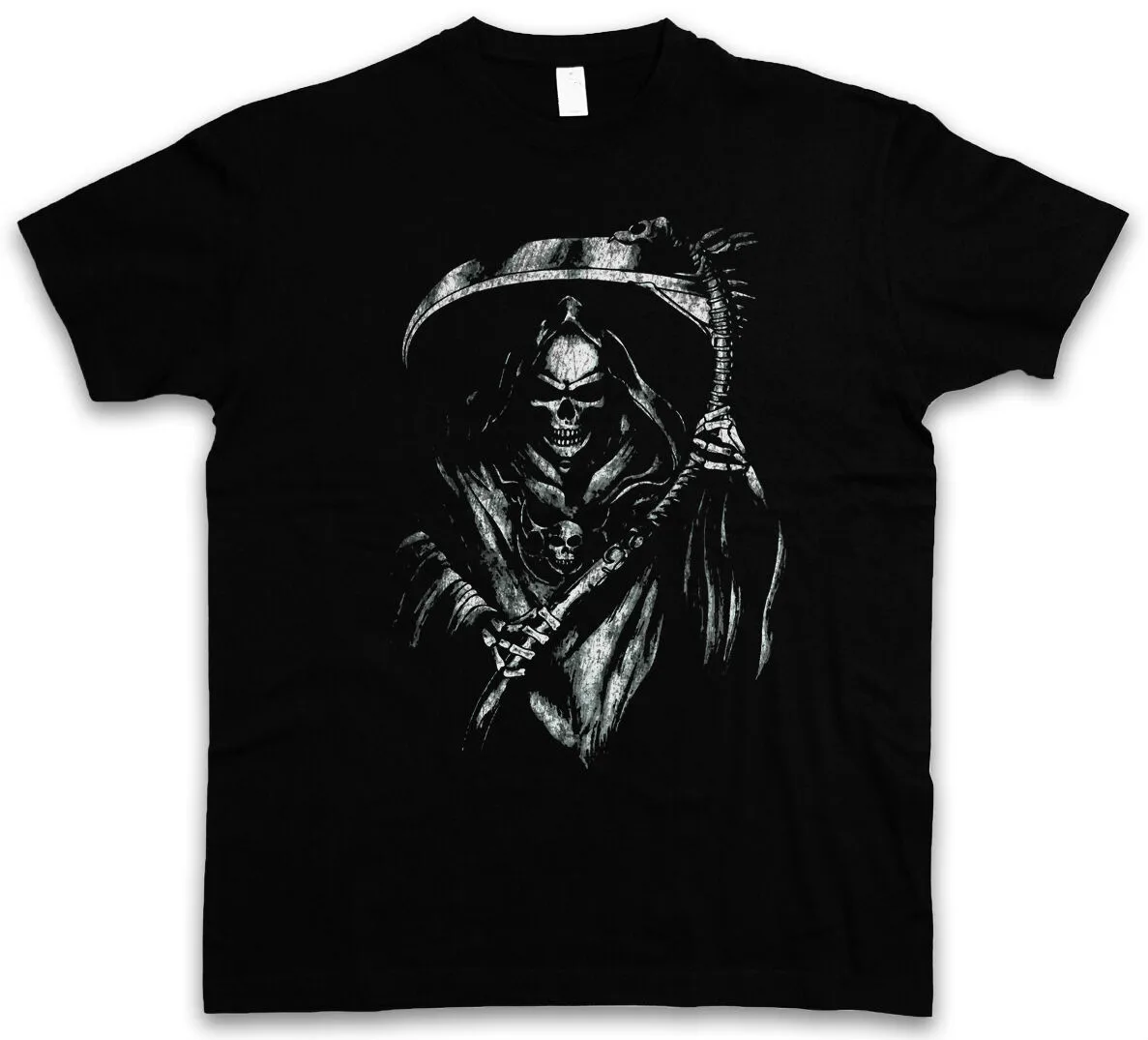Ti Appartiene A Me The Death Skeleton Scythe Mantello Cappuccio T-Shirt Cotone O-Collo Manica Corta T-Shirt Da Uomo Nuova Taglia S-3Xl