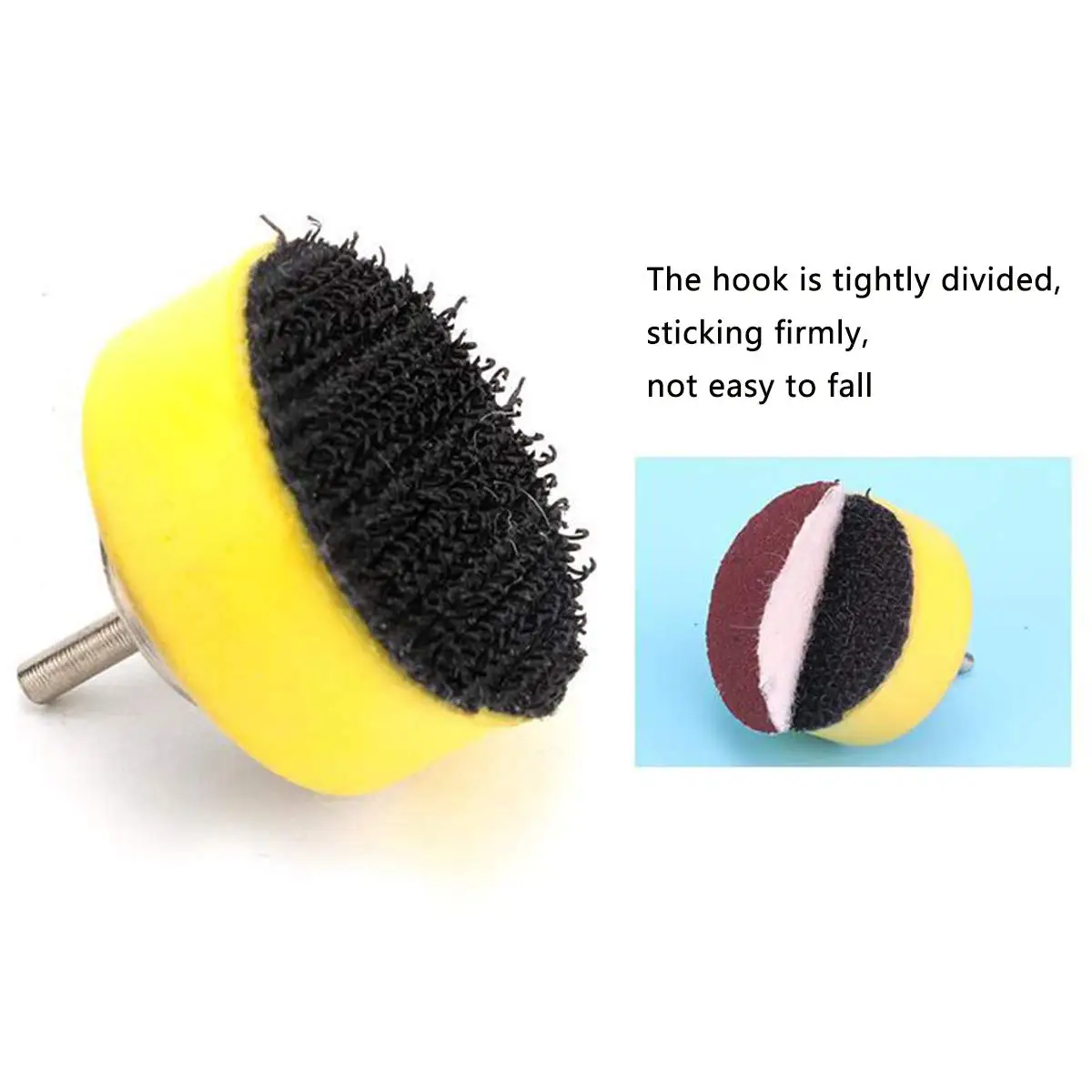 Sanding Pads 4PCS 1 Inch Hook and Look Set Shank Drill Sanding Disc Backing Pads Kit for Wood Auto Surface Grinding