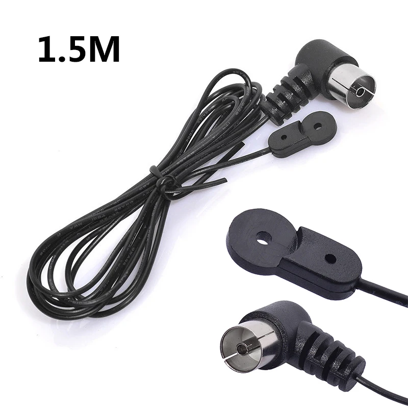 

1.5M FM Radio Antenna 75 Ohm Dipole Indoor Antennas HD Aerial Receiver NTSC Female Plug Connector For FM Radio Indoor Use