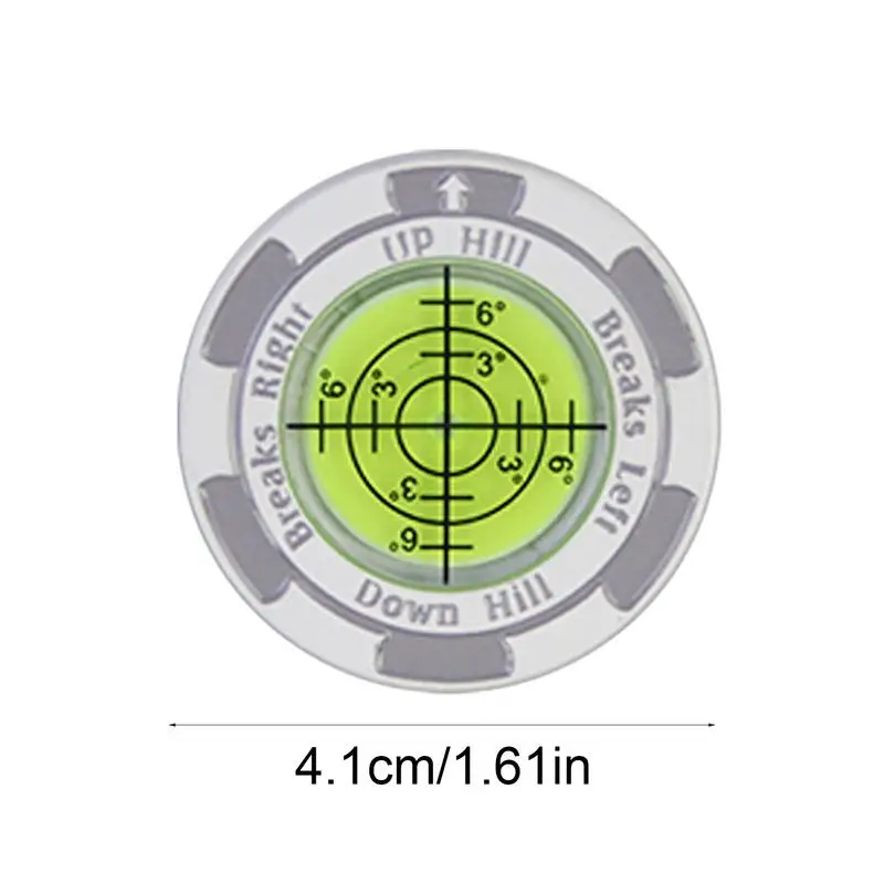 Golf Green Reader Rustproof Zinc Alloy Glof Hat Clip Ball Marker Golf Putting Tools Portable Accessories For Lovers