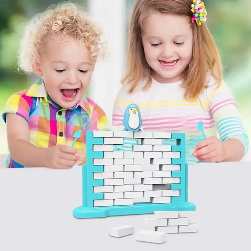 Knock On Ice Brick Saving Penguin Building Push Stacking Board Educational Parent-Child Interaction Wall Demolition Game 5