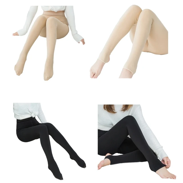 1pc Women's Footed Bottom Thermal Leggings
