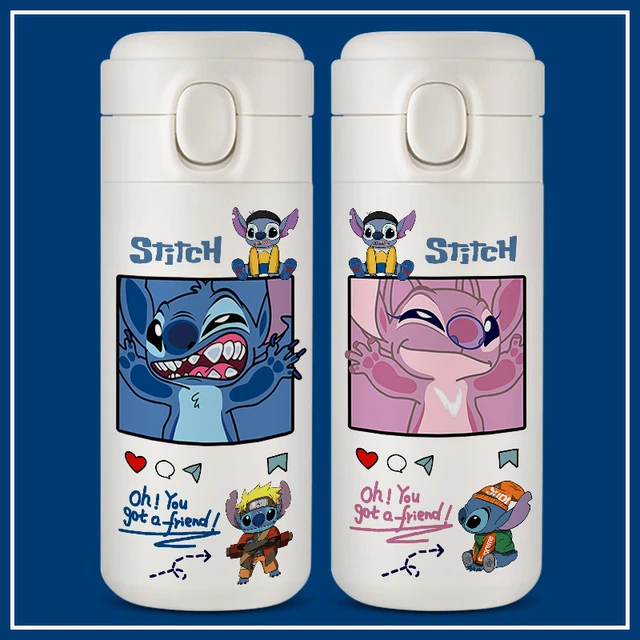 304 Stainless Steel Water Cup Bottle  Stitch Stainless Steel Water Bottle  - Disney - Aliexpress