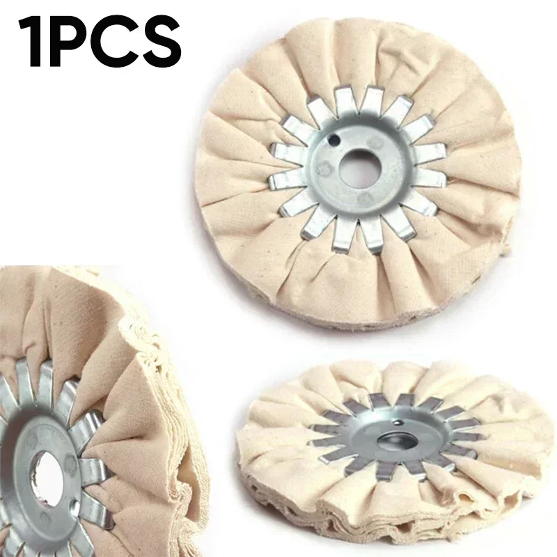Polishing Wheel Disc Hiqalty 5inch Airway ing Grinding Wheel White Cotton 125*16mm Metal Polishing Abrasive Wheels For Power-operated Grinders