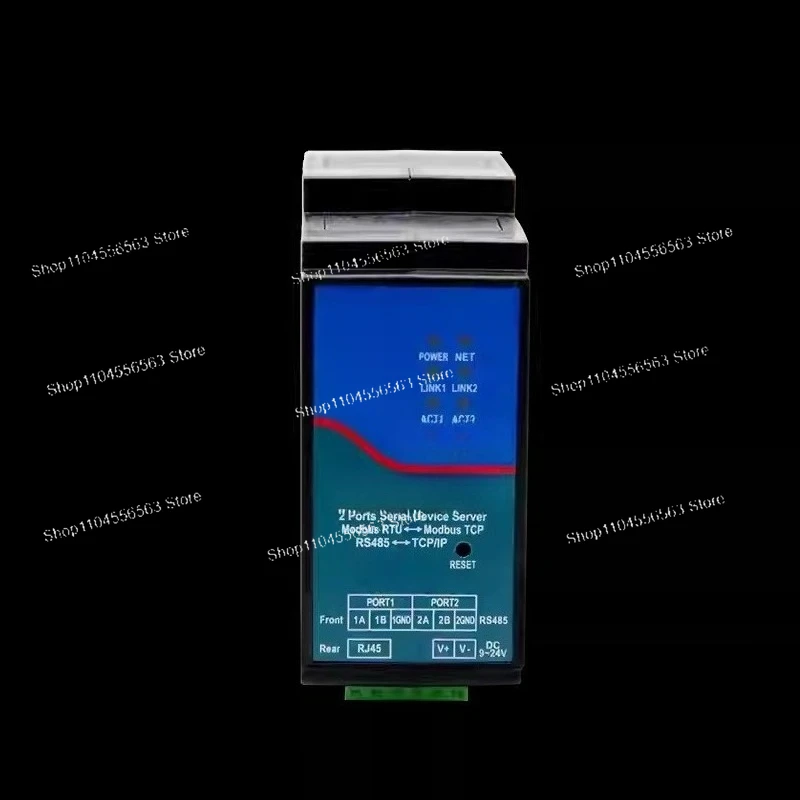 8포트 시리얼 서버 (ZLAN 타입) | Modbus RTU/TCP, MQTT, JSON을 지원하는 RS485-이더넷 게이트웨이 | DIN 레일 마운트