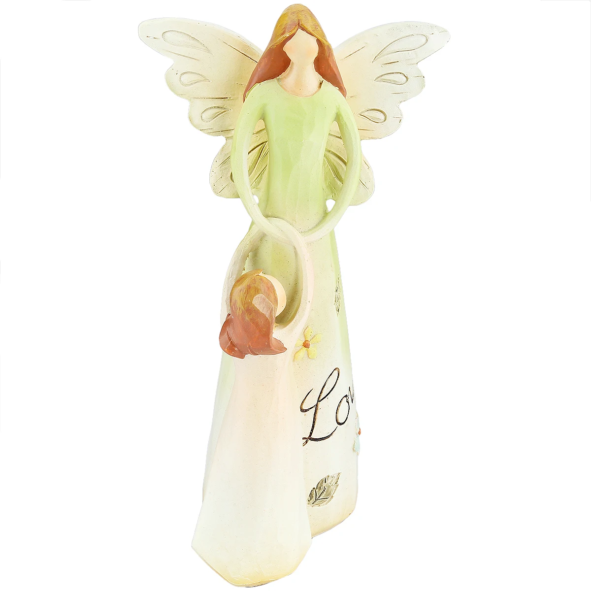 Guardian Angel Family Sculpture Resin Figurine Healing Hand Carved Statue For Church Religious Ornaments Garden Home Decoration family watch leather roll bag glass jewelry bracelet for case storage home officce supplies
