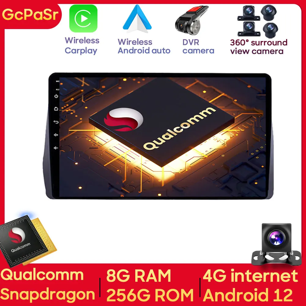 

Qualcomm Snapdragon Car Radio Video Multimedia Player For Toyota Wish 2 XE20 2009 - 2017 Android Auto Navigation GPS 5G WIFI IPS