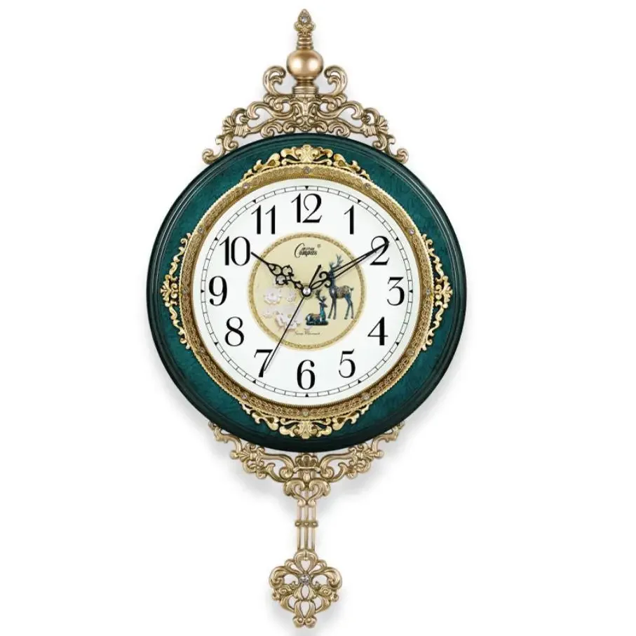 European Retro Pendulum Wall Clock – Elegant Decor 2