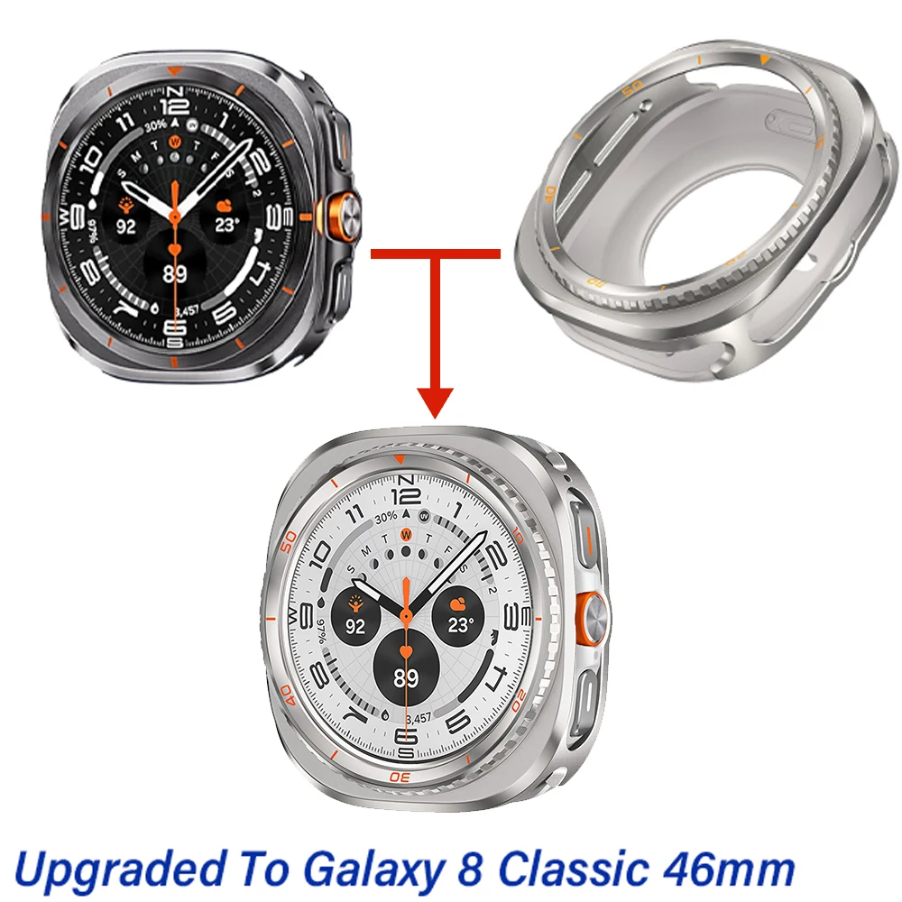 Premium Alloy Metal Watch Case - Sleek Protector Frame Cover