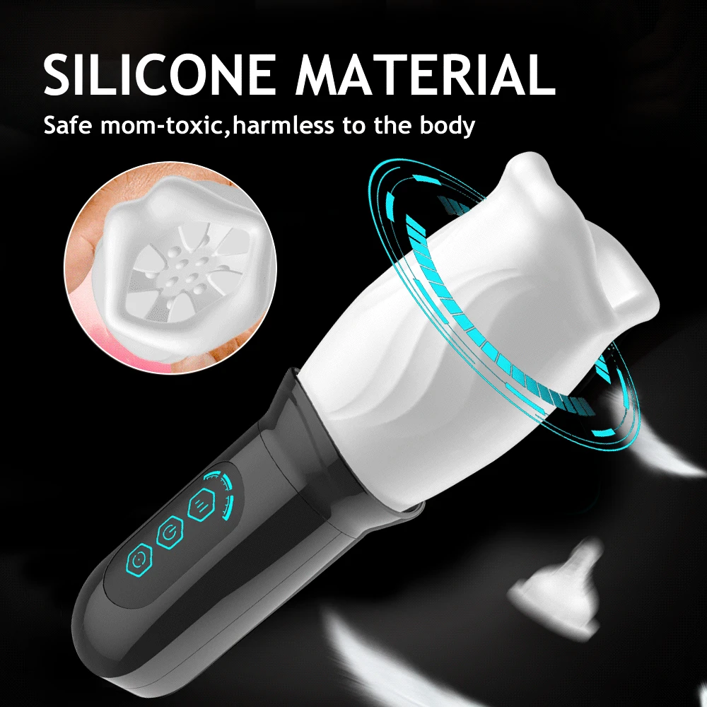 Rotierender Penis Masturbator Für Männliches Eichel Training_voghion.com