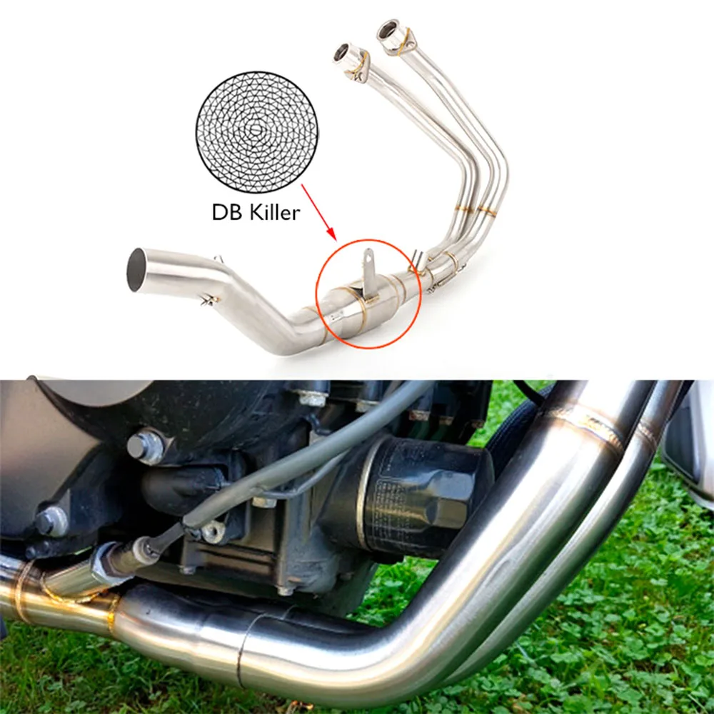 

For HONDA CB500X CBR500 CB500F CBR500R 2013-2019 Modified Motorcycle Exhaust Systems Link Header Mid Pipe Connector Slip On