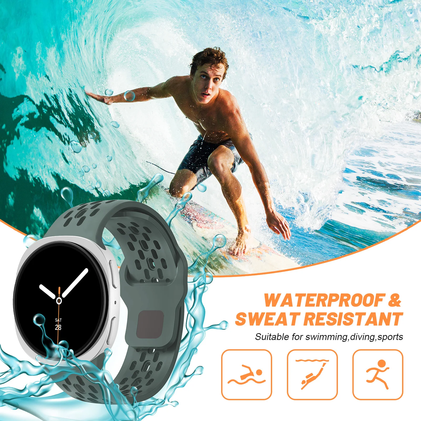 Silicone Sport Strap Wristband - Premium Accessories