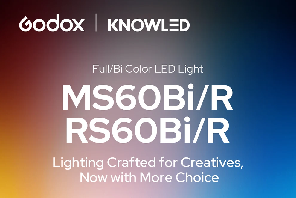 RS60R/RS60Bi 60W RGB LED light 1800 to 10000K CRI95+ 14 Effects For FilmVideo Sh