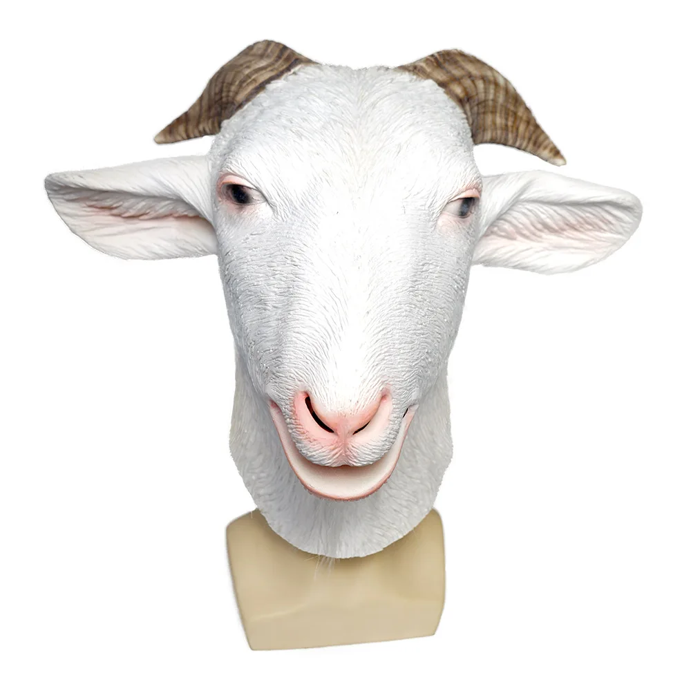 Goat Mask Animal Latex Mask for Adult Halloween Party halloween mask party masks